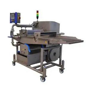 Máquina para encolar y marinar de forma uniforme cualquier producto como carnes, pescados, vegetales u otros.