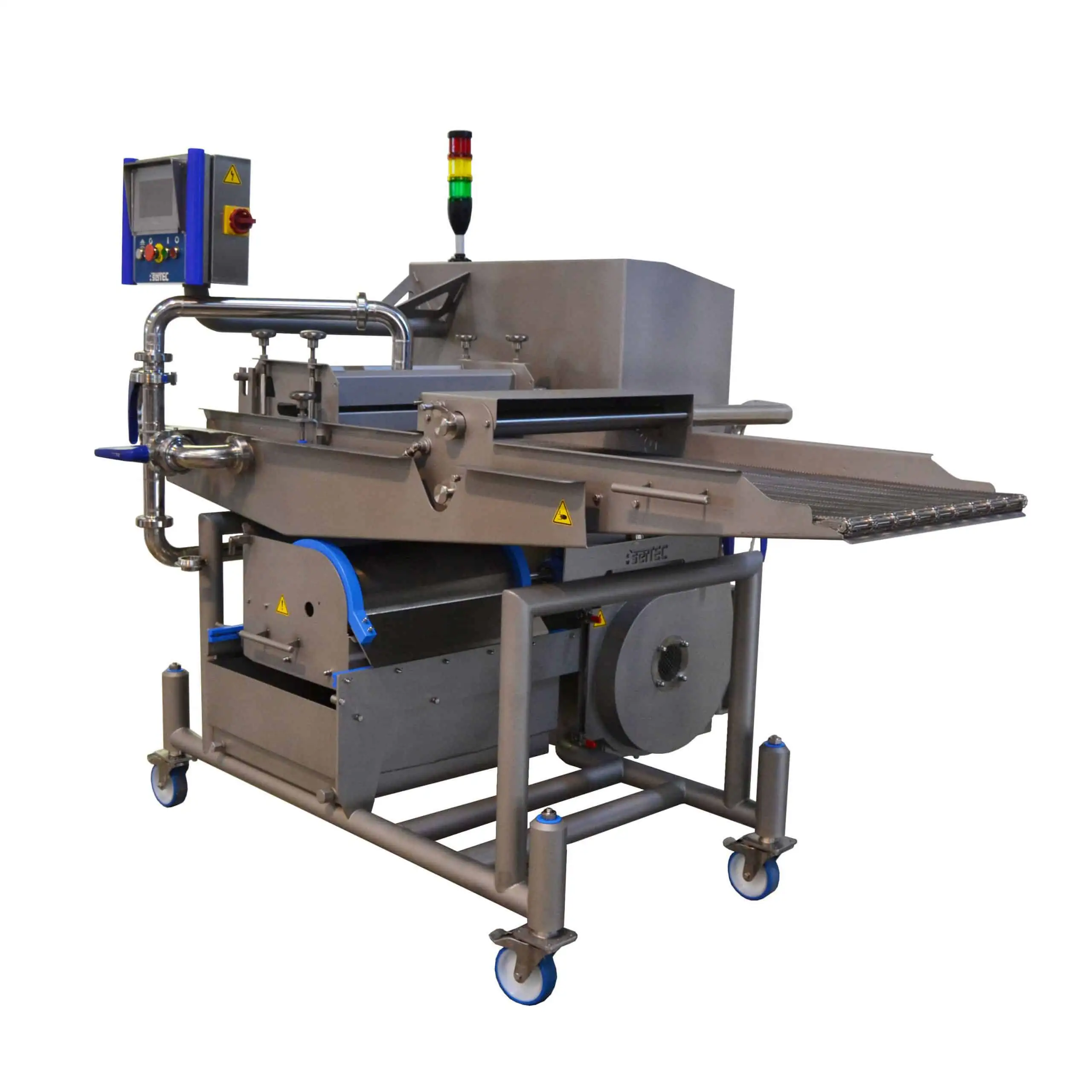 Máquina para encolar y marinar de forma uniforme cualquier producto como carnes, pescados, vegetales u otros.