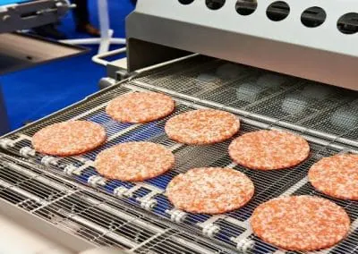 Maquinaria-formadora-Alimentos-Precisión-Peso-Hamburguesas-Producto