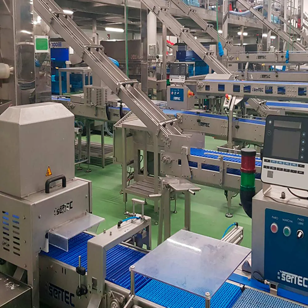 Líneas automatizadas de RM Sertec en una planta de producción