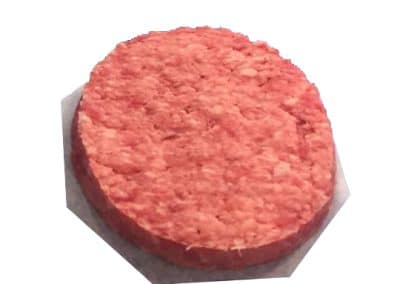 imagen de hamburguesa elaborada con forma redonda
